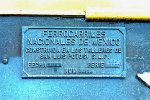 Ferrocarril del Pacifico SLP-3 FCP #521 builder plate